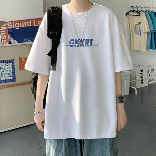 Áo phông tay lỡ form rộng unisex nam nữ thun teen cổ tròn oversize cotton giá rẻ basic đen trắng tee pull GKKRT