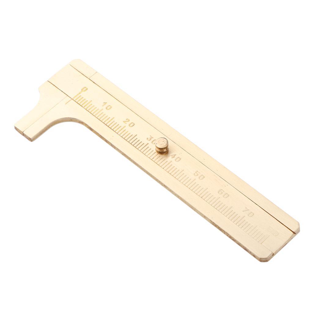 Mini Sliding Gauge Bead Wire Jewelry Measuring Pocket Caliper