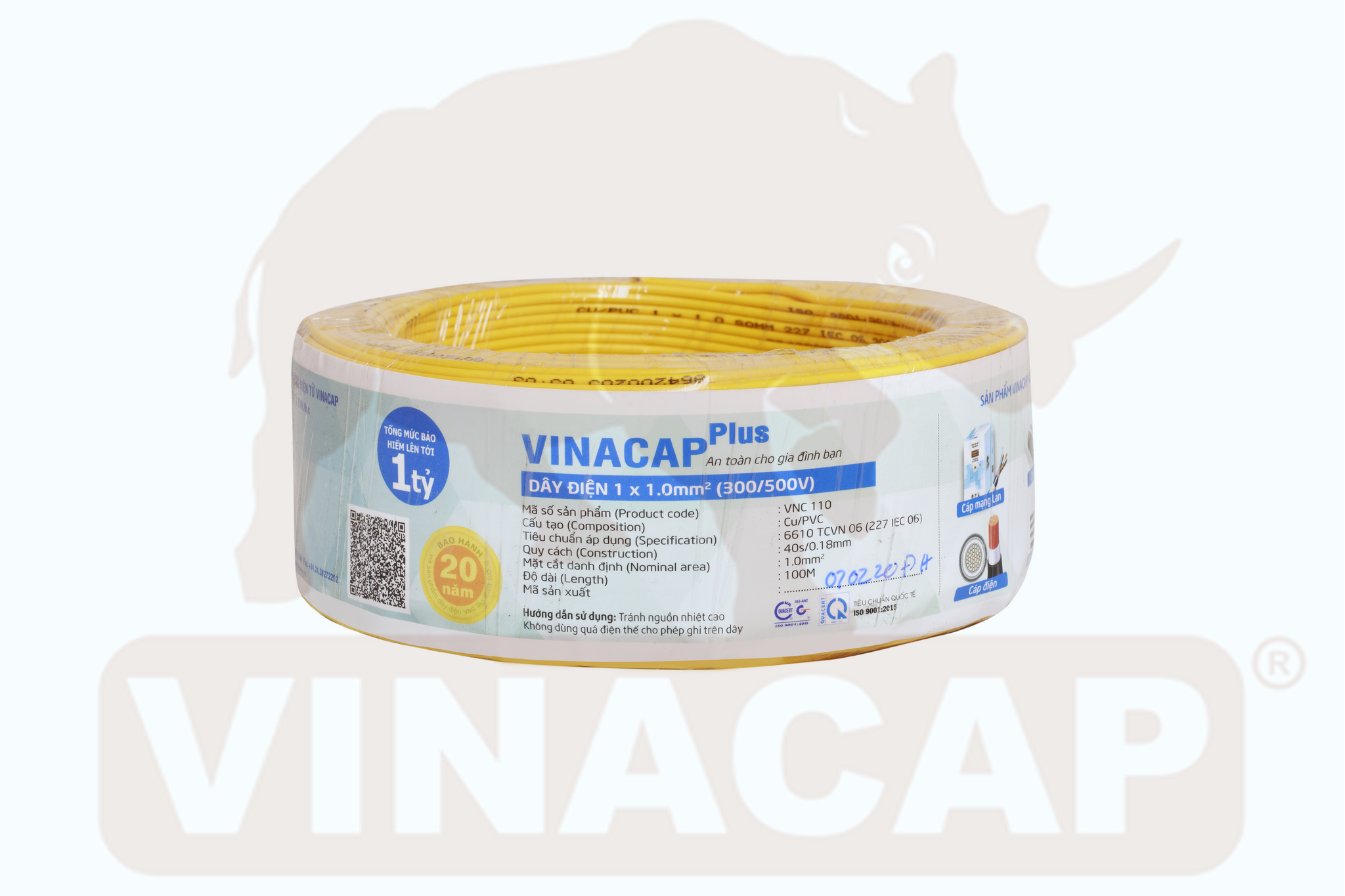 Dây đơn 1x0.75 Vinacap (5 mét)