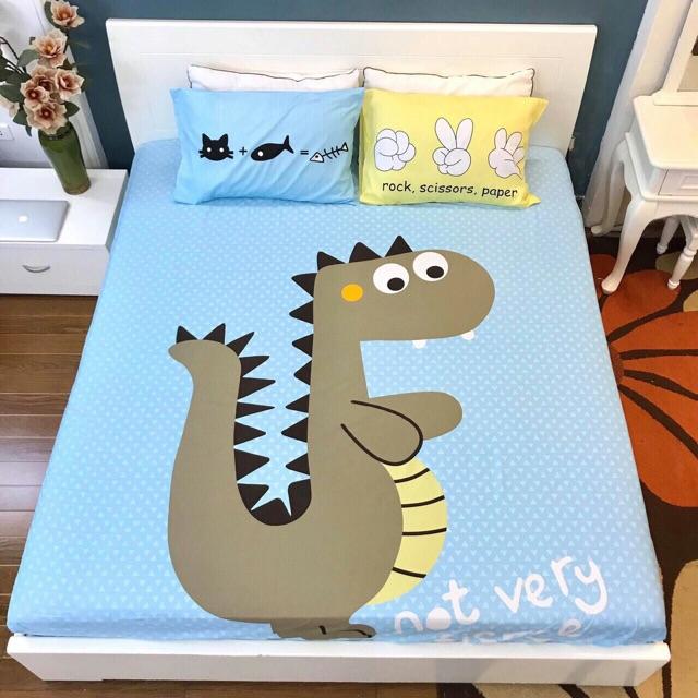 Ga gối cotton 3 món hình siêu ngộ nghĩnh