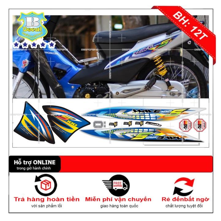 Tem rời dành cho wave S 100 bạc xanh