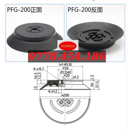 Núm Hút Cao Su Xuất Khẩu 1 Ngăn Dùng Hút Các Sản Phẩm Nặng, Mô Hình PFG