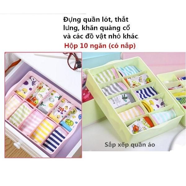 Bộ 2 khay áo 10 ngăn