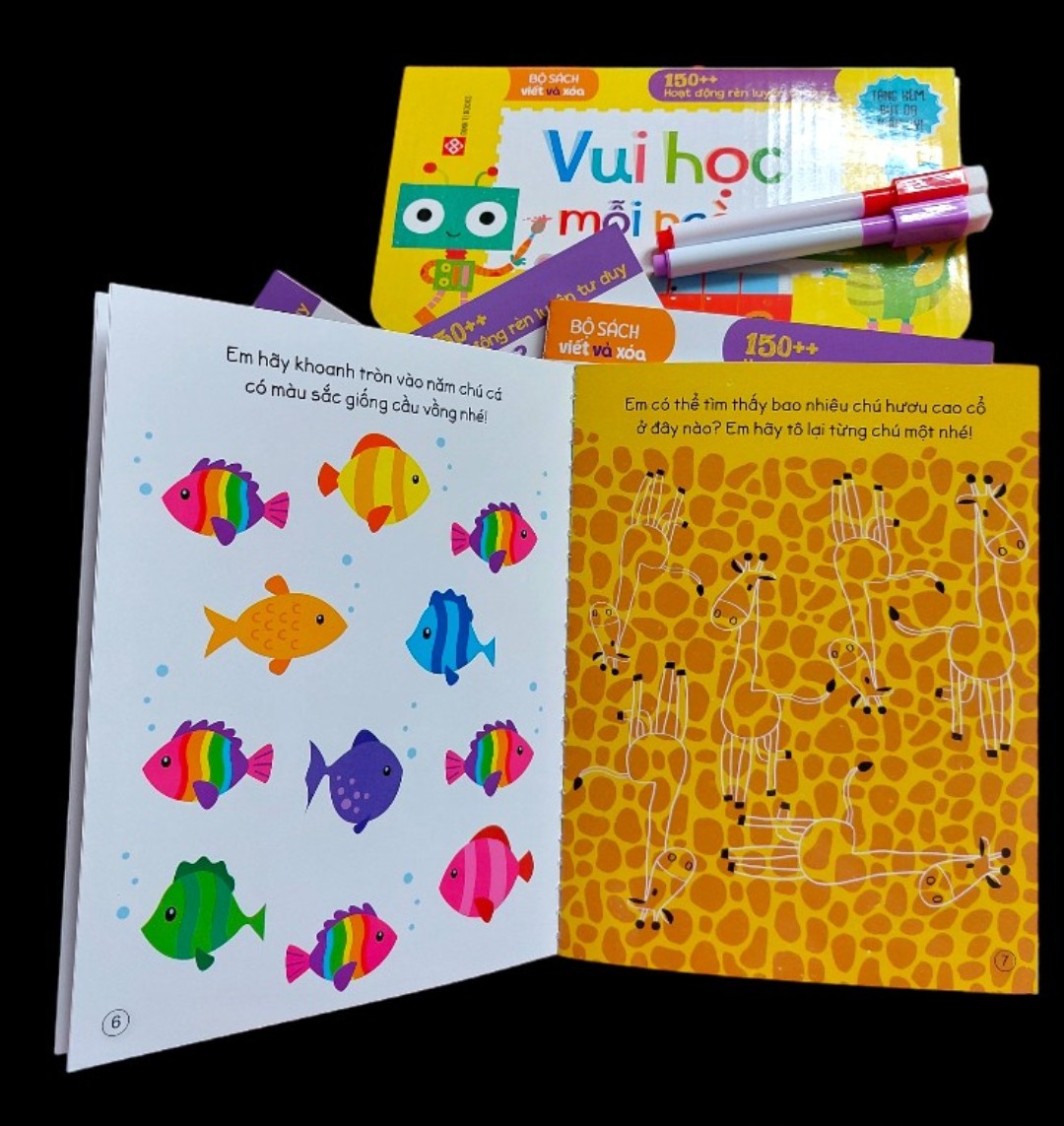 Bộ sách viết và xóa - 150++ hoạt động rè luyện tư duy - Vui học mỗi ngày