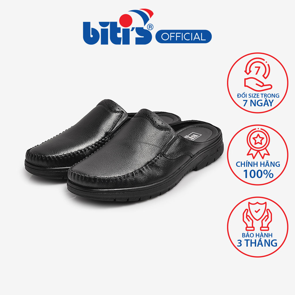 Giày Mocasin Nam Biti's BMM001177DEN (Đen)