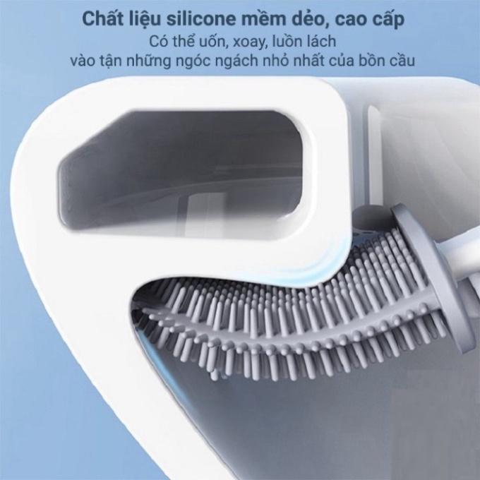 Cọ Vệ Sinh Toilet Bồn Cầu Bằng Silicon Tiện Lợi