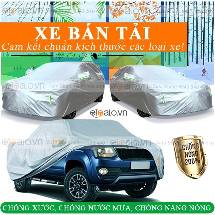 Bạt trùm che phủ xe ô tô bán tải chuẩn 3 lớp cao cấp chống nắng nóng nước mưa xước xe