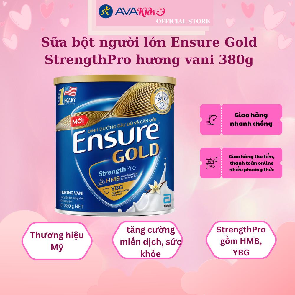 Sữa bột người lớn Ensure Gold StrengthPro hương vani 380g