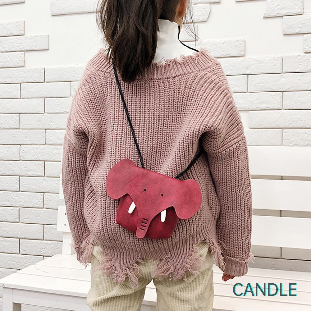 Túi Đeo Chéo Mini Hình Voi Dễ Thương Cho Bé Gái