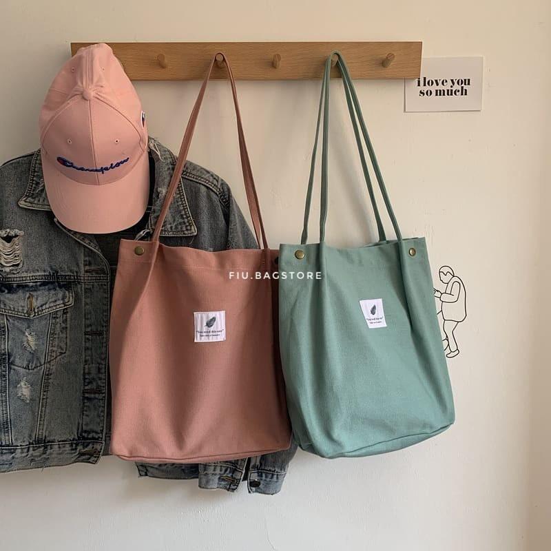 Túi Tote Túi Vải Trơn Chất Canvas Dày Dặn