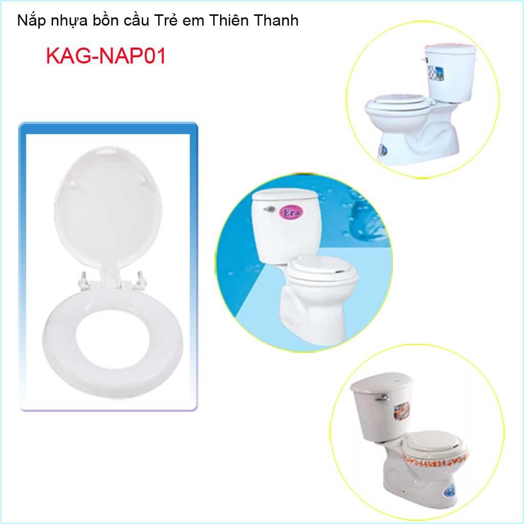 Nắp bồn cầu trẻ em phổ thông, nắp đậy bồn cầu trường mẫu giáo KAG-NAP01