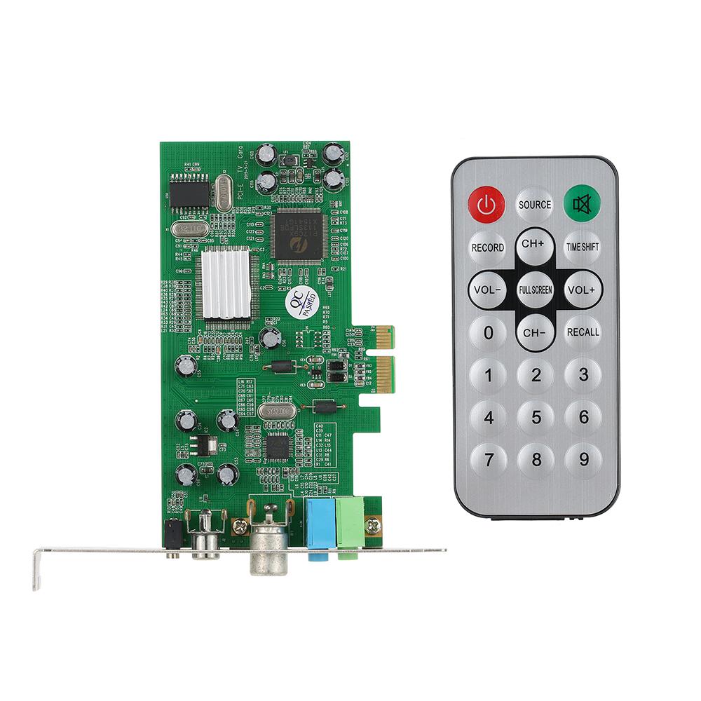 PCI-E Internal TV Tuner Card MPEG Video DVR Capture Recorder PAL BG PAL I NTSC SECAM PC PCI-E Multimedia Card Remote