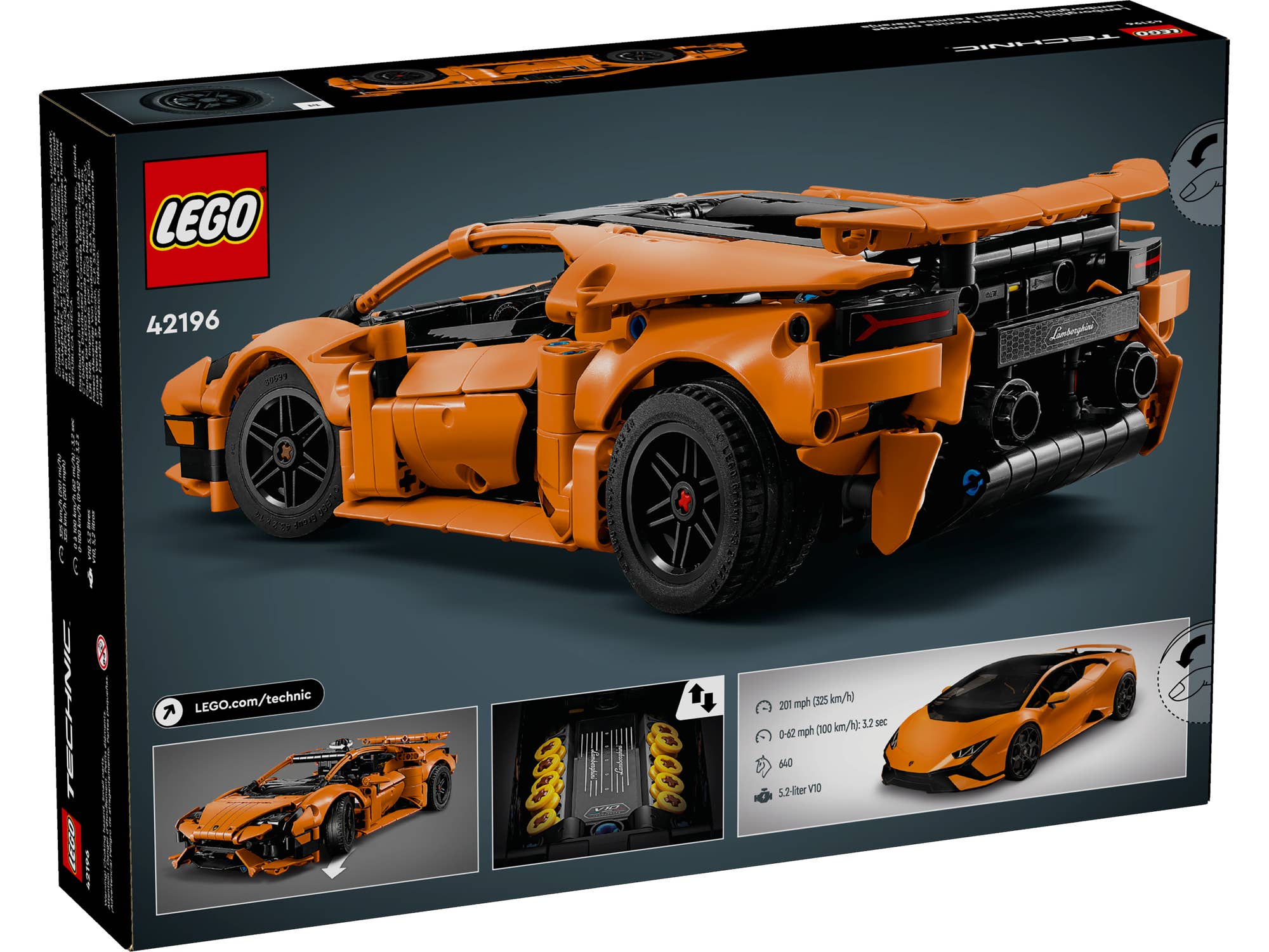 LEGO - TECHNIC - Xe Lamborghini Huracán Tecnica màu cam