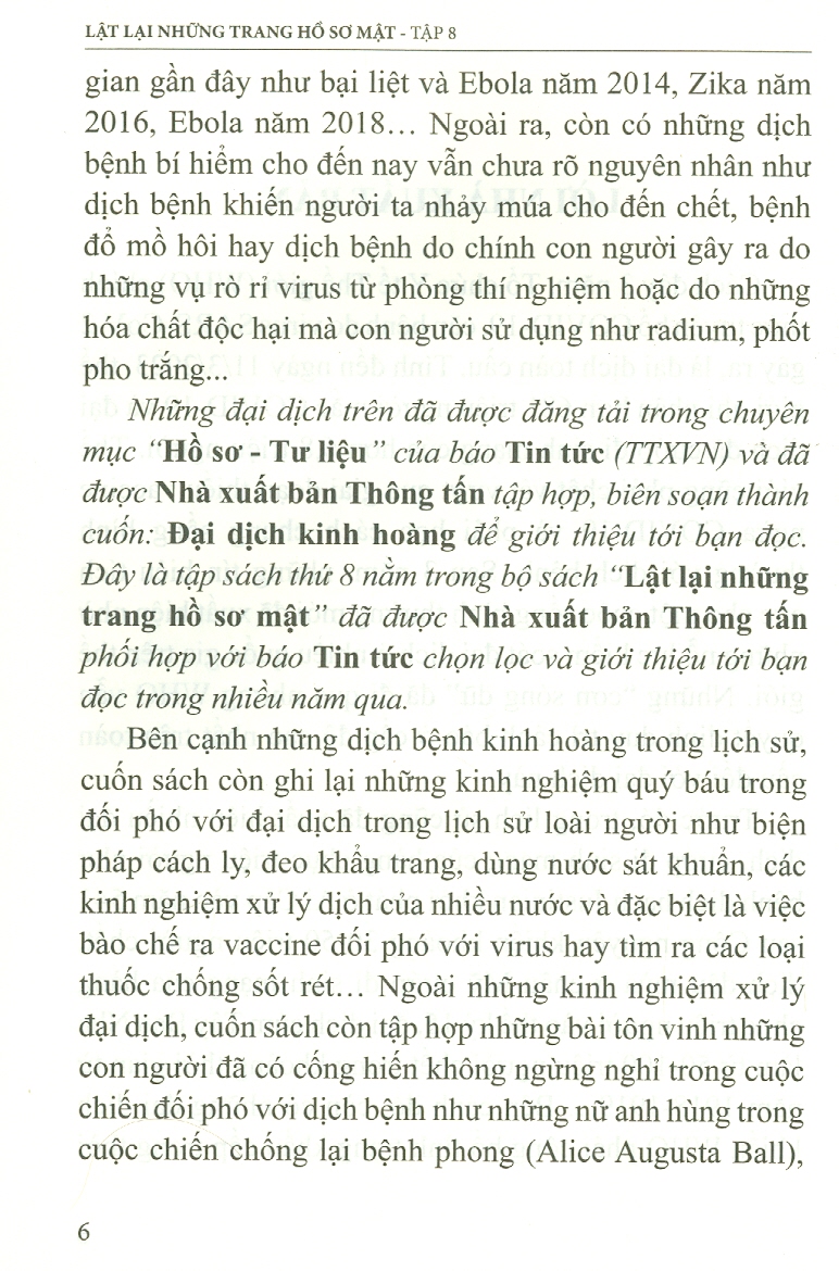 Lật Lại Những Trang Hồ Sơ Mật - Tập 8: Đại Dịch Kinh Hoàng