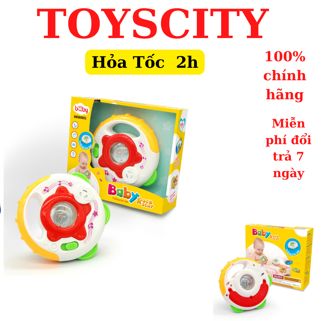 Đồ Chơi cho bé sơ sinh Trống Lục Lạc DK580021 DUKA Baby Rock Star