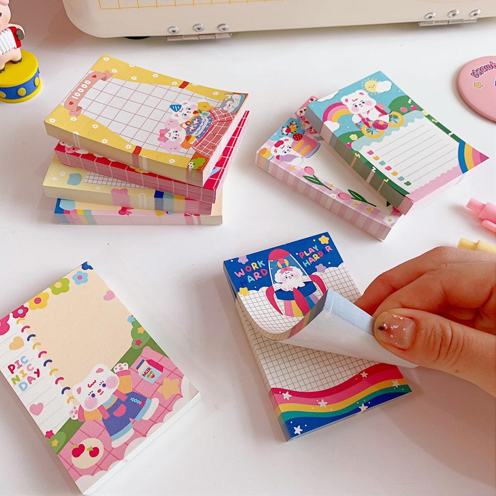 Xấp Giấy Ghi Chú Hình Hoạt Hình Xinh Xắn Tiện Dụng