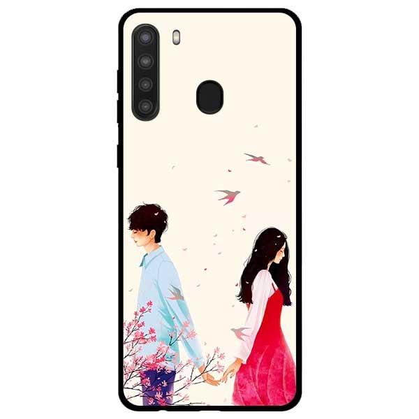 Hình ảnh Ốp lưng dành cho Samsung Galaxy A21 mẫu Anime Boy Girl