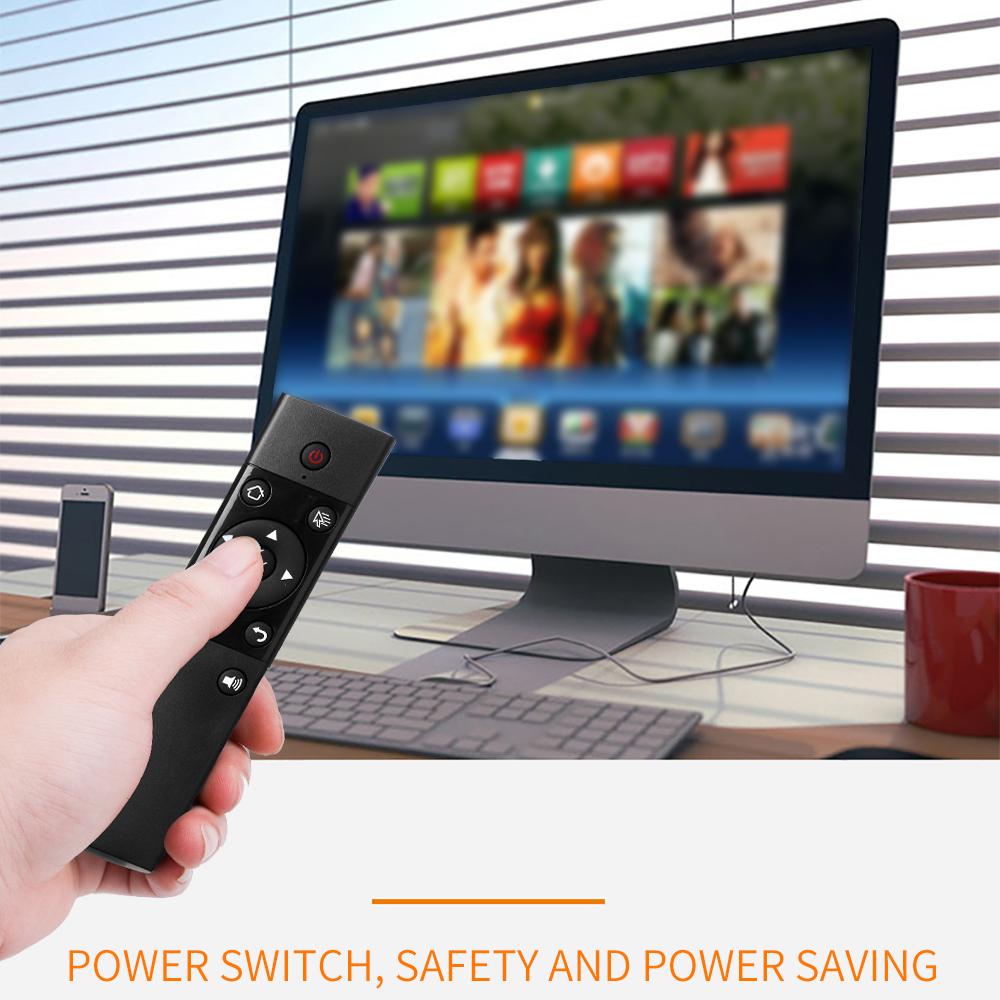 Điều khiển từ xa không dây VIBOTON S122 2.4G với bộ thu USB, có chức năng nhập bằng giọng nói cho Android TV Box / Game Console /