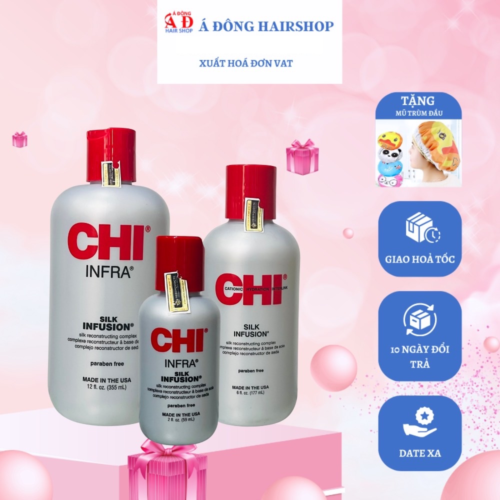 CHI Silk Infusion Silk Rescontructing Complex - Tinh dầu dưỡng bóng tóc Mỹ 59ml