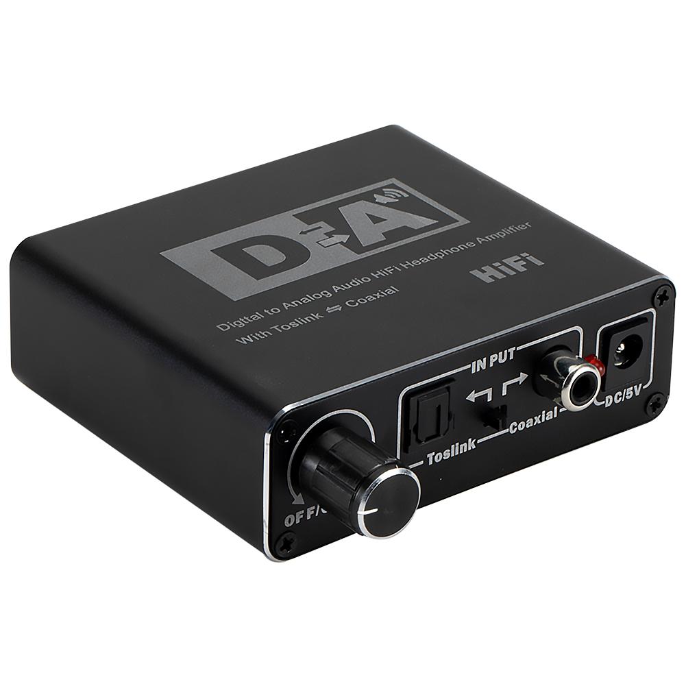 Bộ chuyển đổi âm thanh kỹ thuật số sang tương tự TosLink Tín hiệu đồng trục TOSLINK DECODER Sợi quang 5.1 Kênh R/L RCA bộ chuyển đổi âm thanh nổi 3,5mm