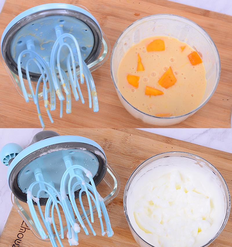 Hướng Dẫn Sử Dụng Trứng Be Tay Cranked Đánh Kem Stiring Thiết Thực Máy Tạo Bọt Bọt Sữa Phối Fouet Ẩm Thực Dụng Cụ Nhà Bếp