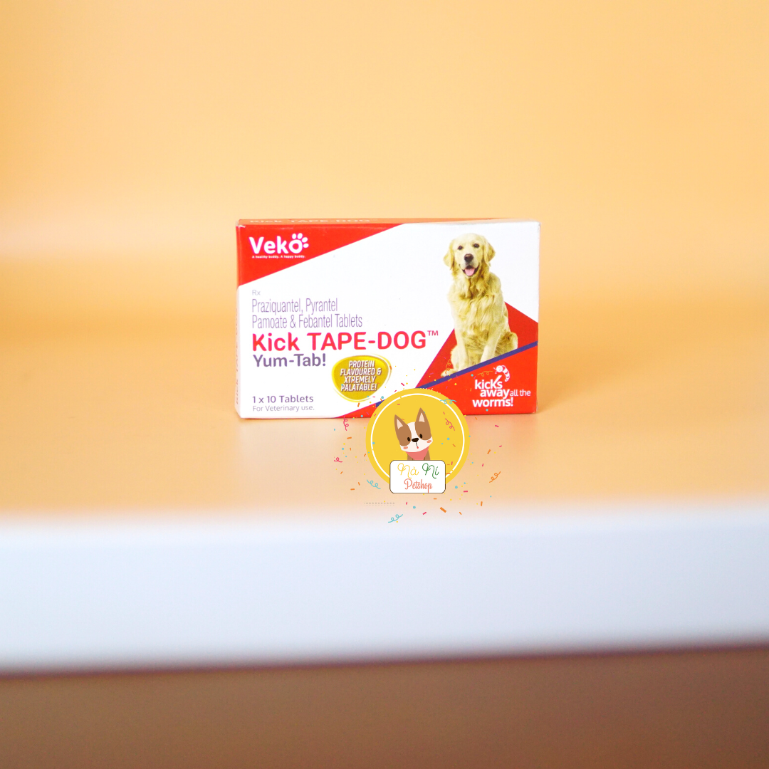 Kick tape - Dog viên xổ giun sán trên Chó (1 viên)