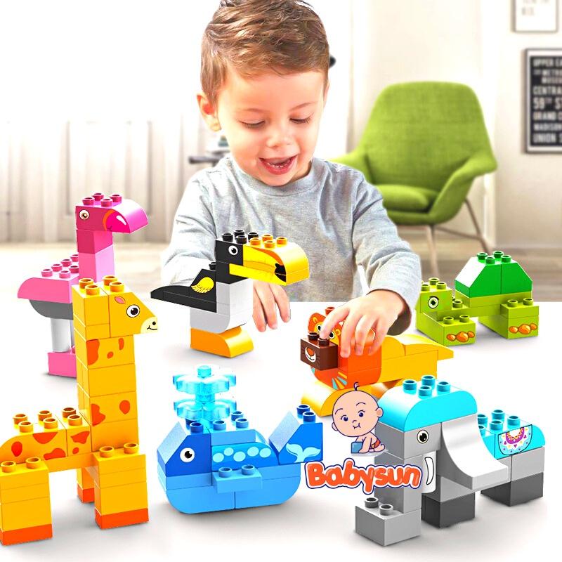 Mô hình lắp ráp con vật 3D, đồ chơi xếp hình sáng tạo 102 chi tiết