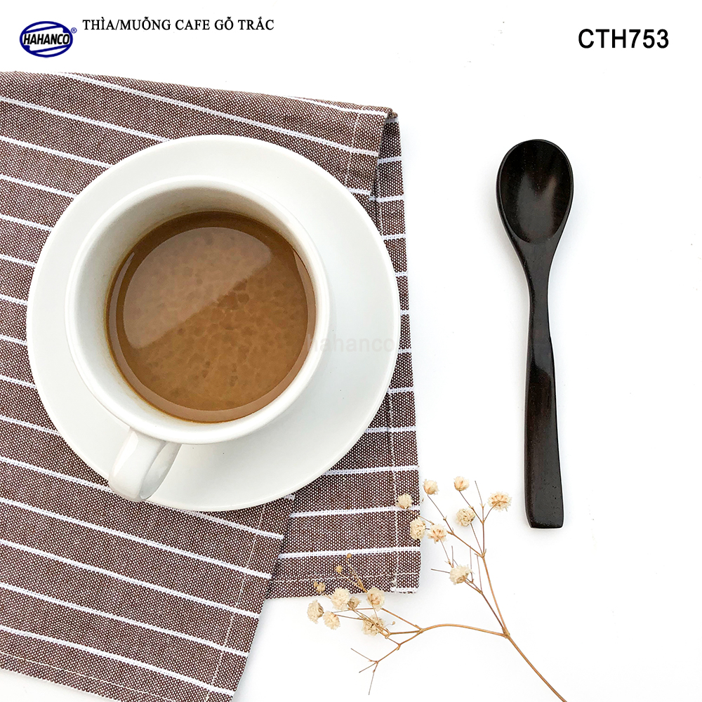 Thìa Cà Phê, muỗng pha trà, gỗ Trắc/Cẩm Chuôi uốn lượn sóng/Độc đáo - CTH753