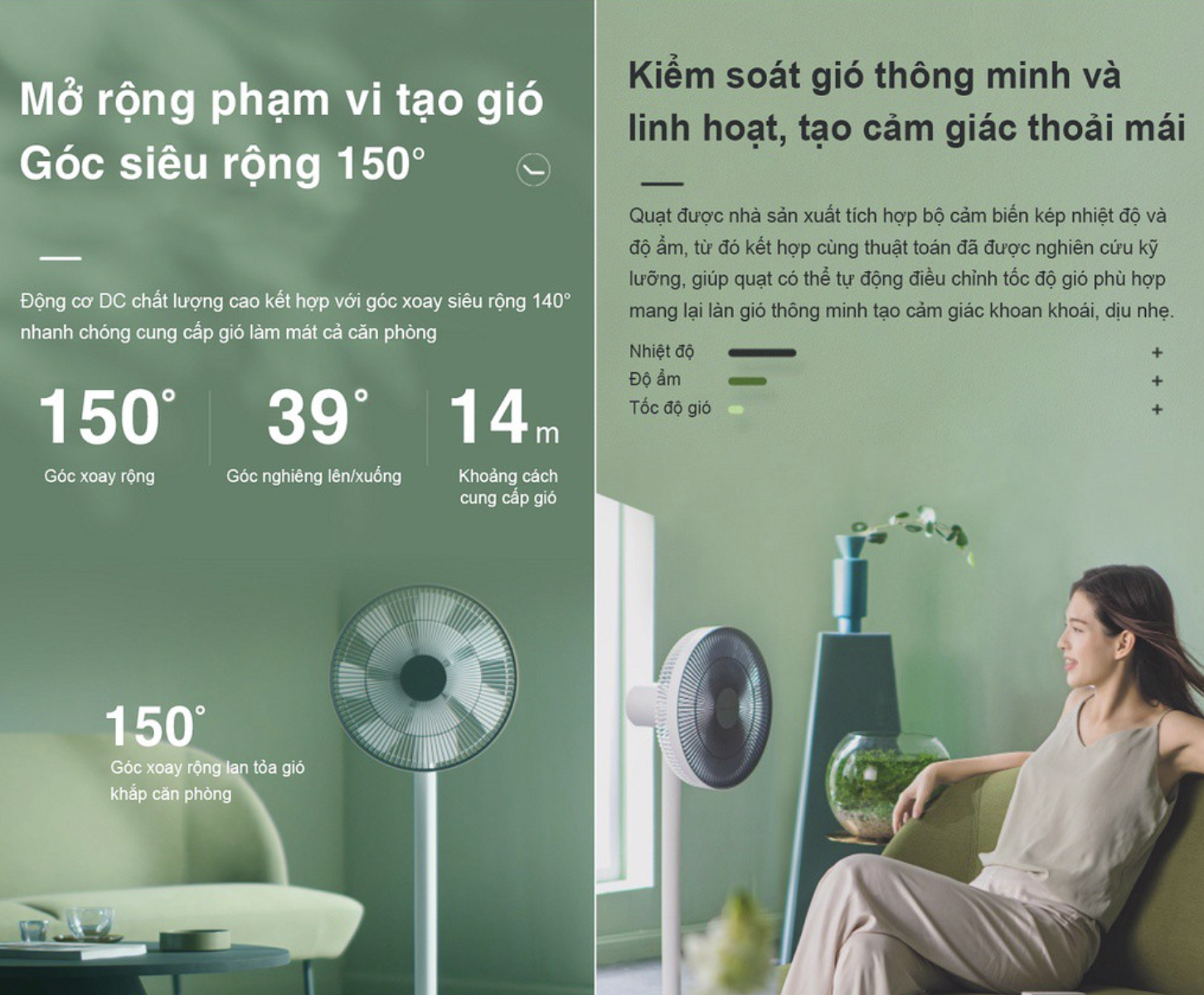 Hình ảnh Quạt Điện Thông Minh Xiaomi Smartmi Dream Maker Đa Tốc Độ Gió Quạt Siêu Êm Kết Nối App Thông Minh Công Suất 33 W - Hàng Quốc Tế