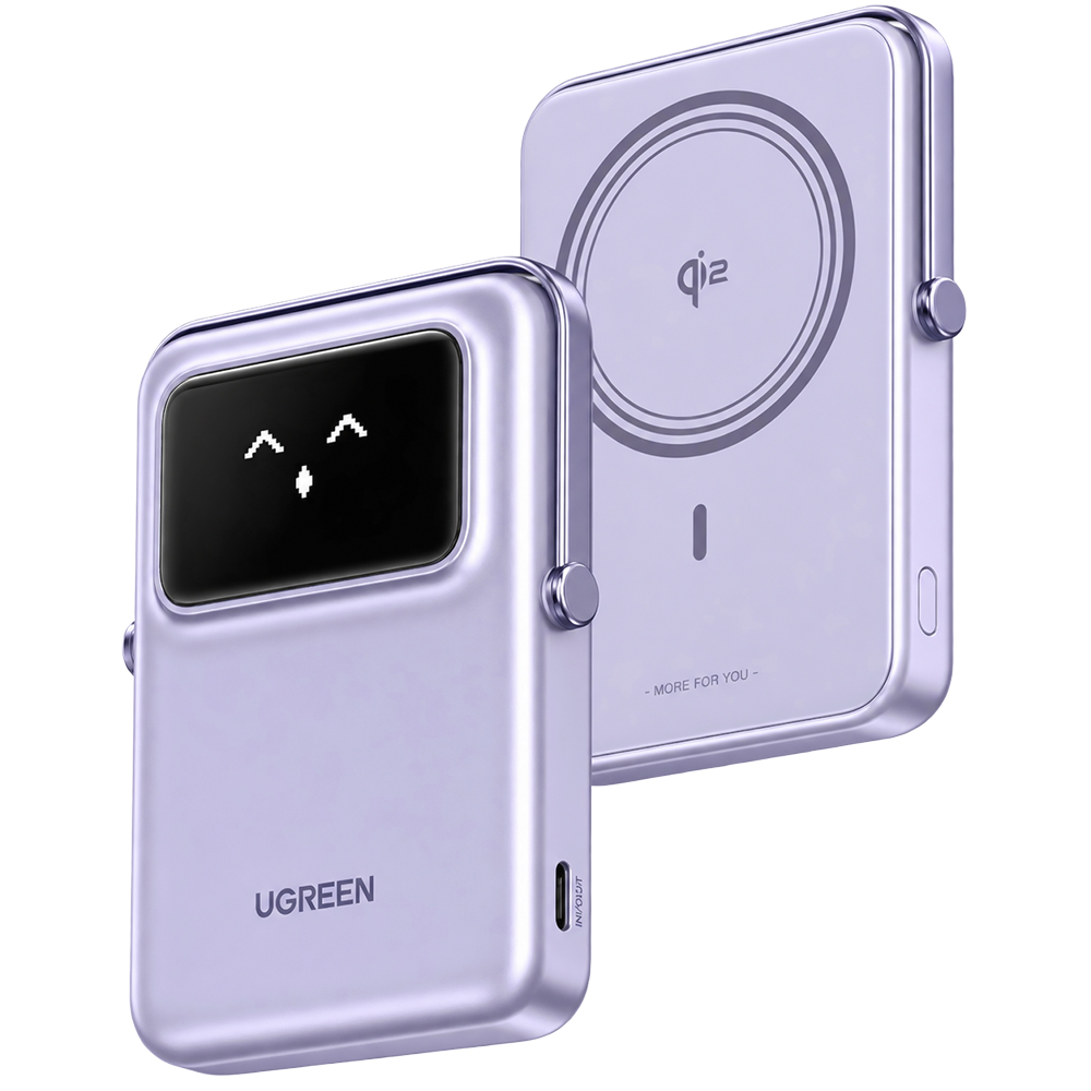 Sạc dự phòng từ tính Ugreen Uno Power Bank Magnetic Wireless 20W 10000mAh PB572 - Hàng chính hãng