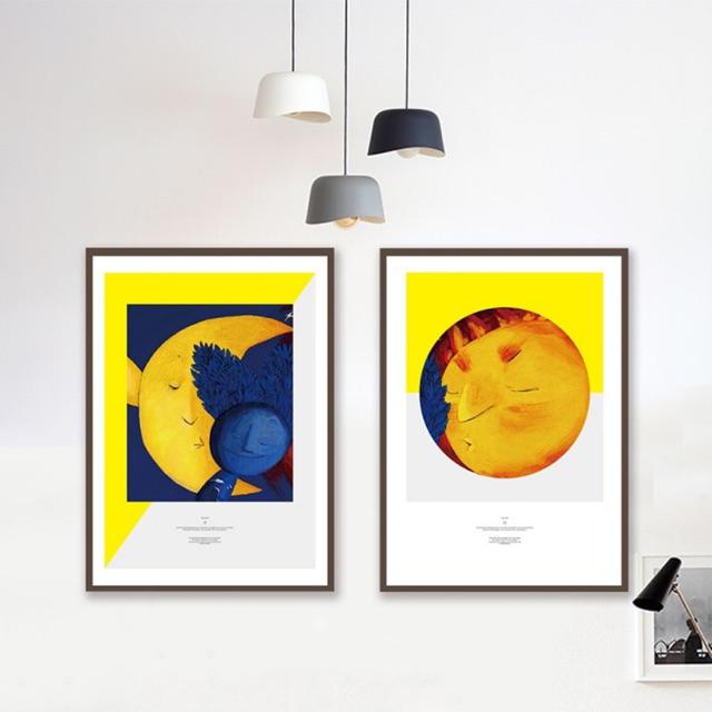 Tranh canvas decor 40x60cmx 2 bức