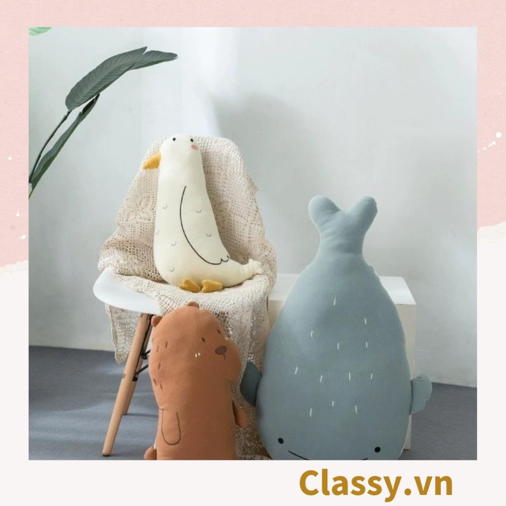 Gối ôm đồ chơi Classy gối ôm đầu trang trí nhà cửa hình con vật siêu mịn siêu êm B1368 - CÁ