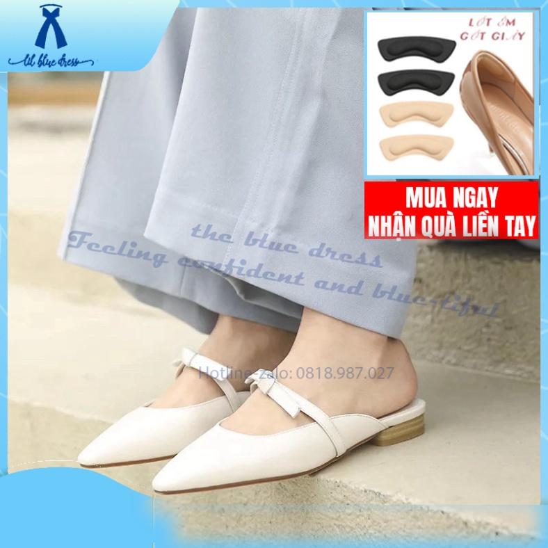 QUẢNG CHÂU Giày sục (Mules)/ Dép sục mũi vuông 2cm có thêm bigsize 40 41 42 cho nàng