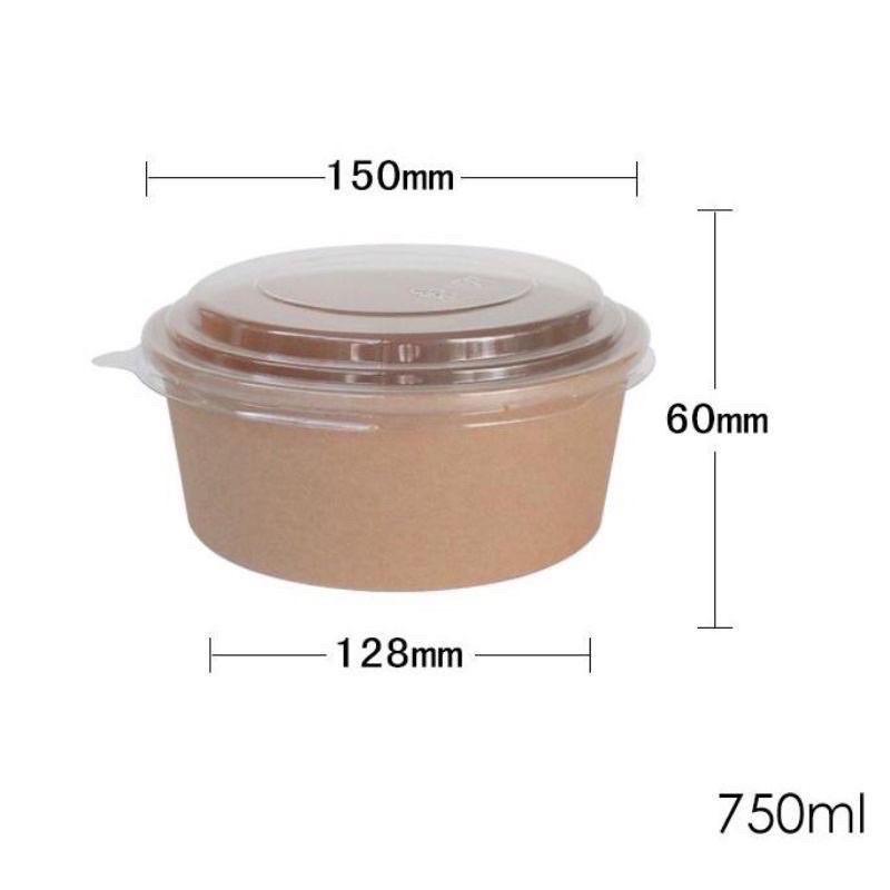 Tô Giấy 750ml kèm luôn nắp cứng cáp, mua 50c có giá tốt