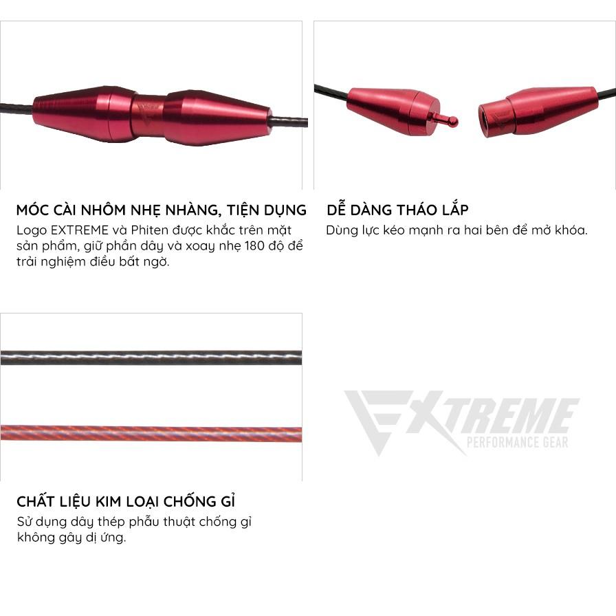 Vòng cổ Phiten Rakuwa wire extreme TG784051/TG784053/TG784151/TG784153 - Đen
