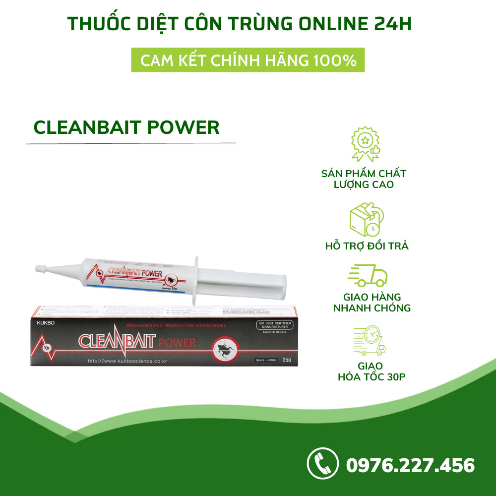 Thuốc Diệt Gián Đức CleaBait Power Bả Diệt Gián Sinh Học Tận Gốc Tuýp 35Gram - Dietcontrung.online24h