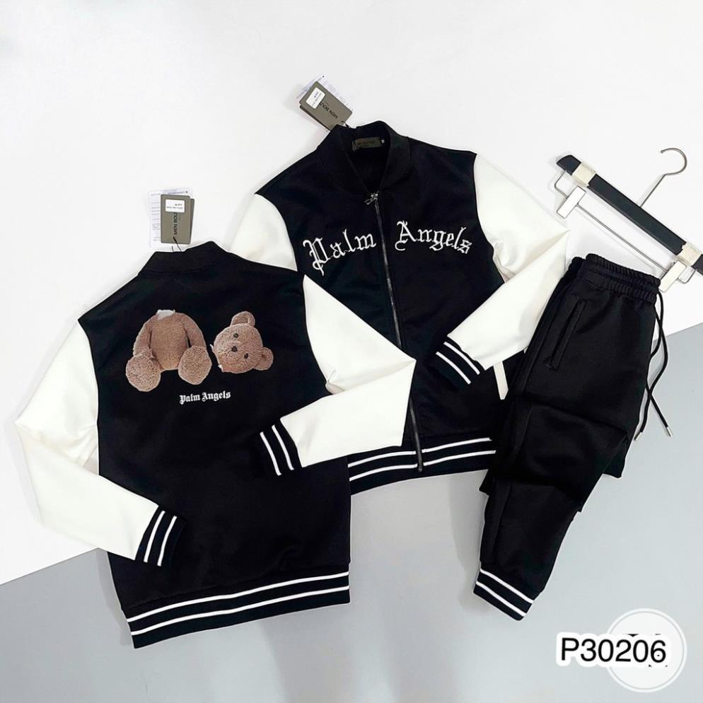 Bộ nỉ bomber in hình gấu - bộ palm Angel Cho Nam