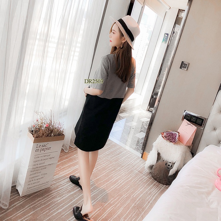 ĐẦM BẦU COTTON XUÔNG DR2503