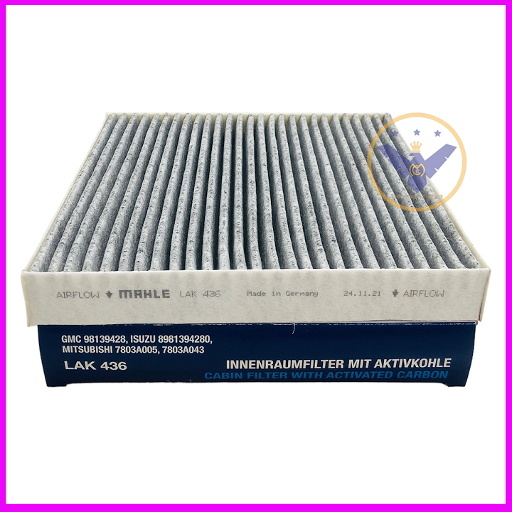 Lọc gió máy lạnh than hoạt tính Mahle LAK-436 cho xe Honda City, Civic, CRV, Jazz, Acura CDX