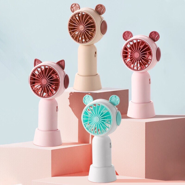 Mini Tích Điện Cầm Tay Siêu Mát Hình Tai Thú