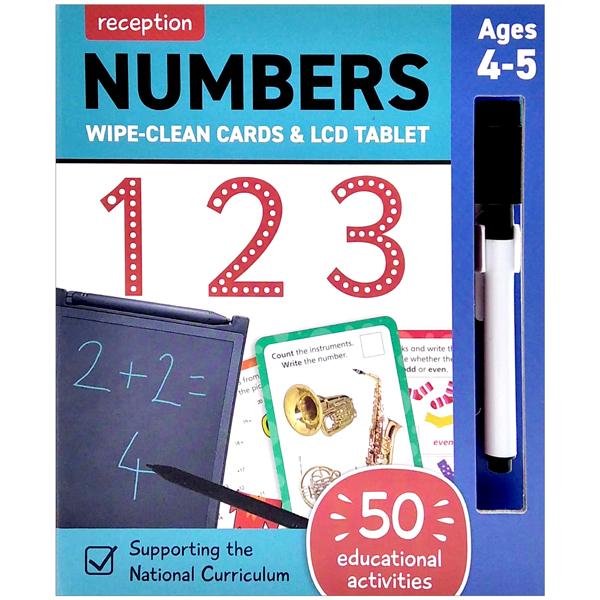 Reception Wipe Clean Cards &amp; LCD Tablet: Numbers