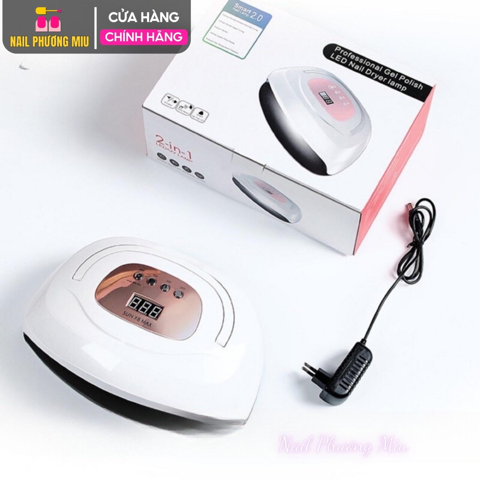 Máy Hơ Gel Sun X8 Max 150W, 57 Bóng, Khoang Rộng Cho 2 Tay Hoặc 2 Chân Làm Nail, Bảo Vệ Quá Nhiệt, Khô Gel Nhanh