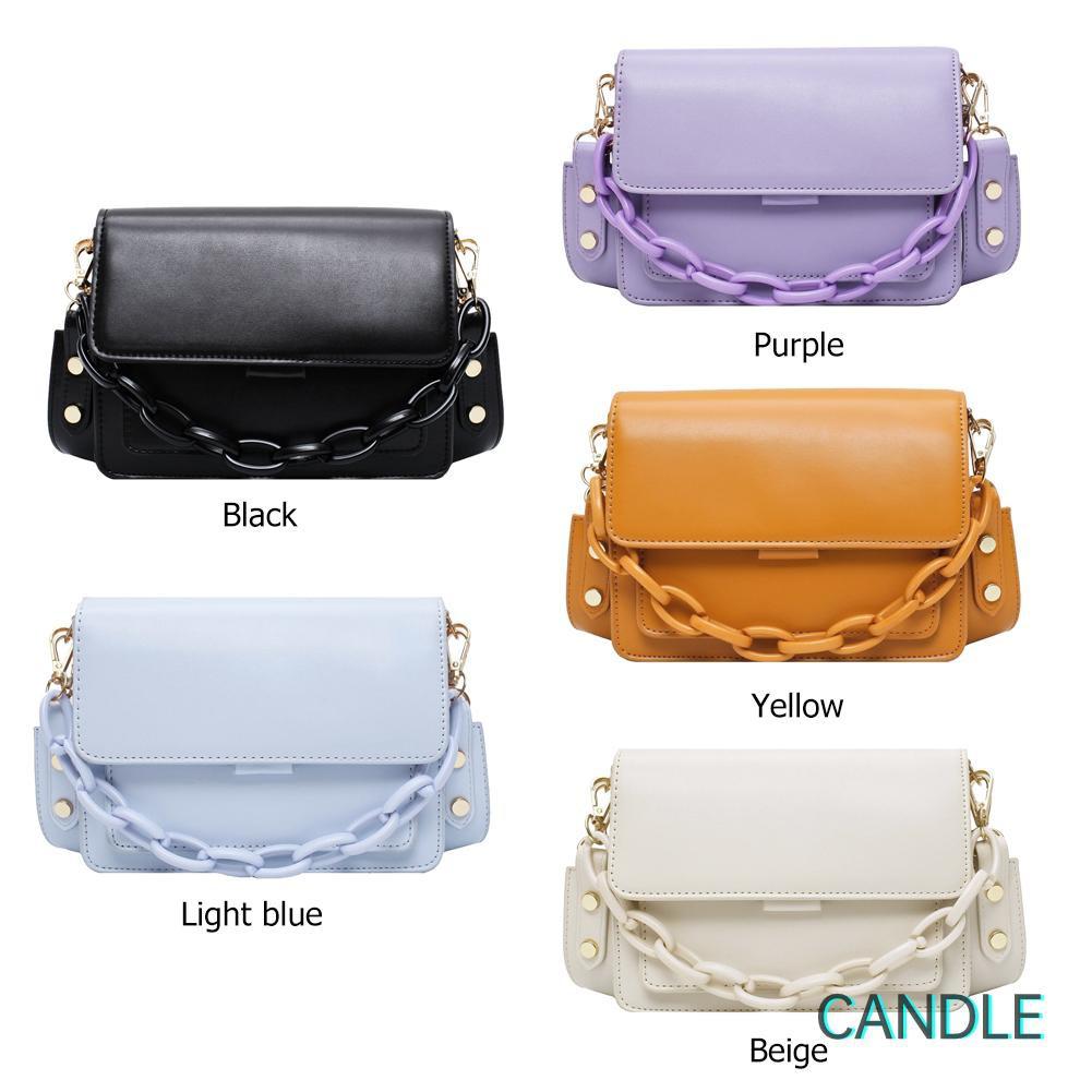 Túi Đeo Chéo Da Pu Màu Trơn Thời Trang Nữ Tính