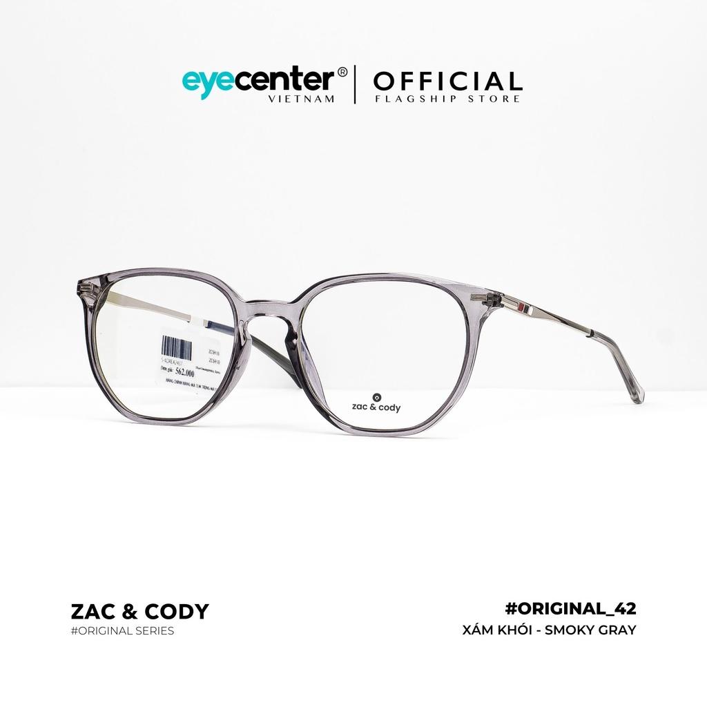 Gọng kính cận nam nữ B42-S chính hãng ZAC CODY kim loại chống gỉ cao cấp nhập khẩu by Eye Center Vietnam