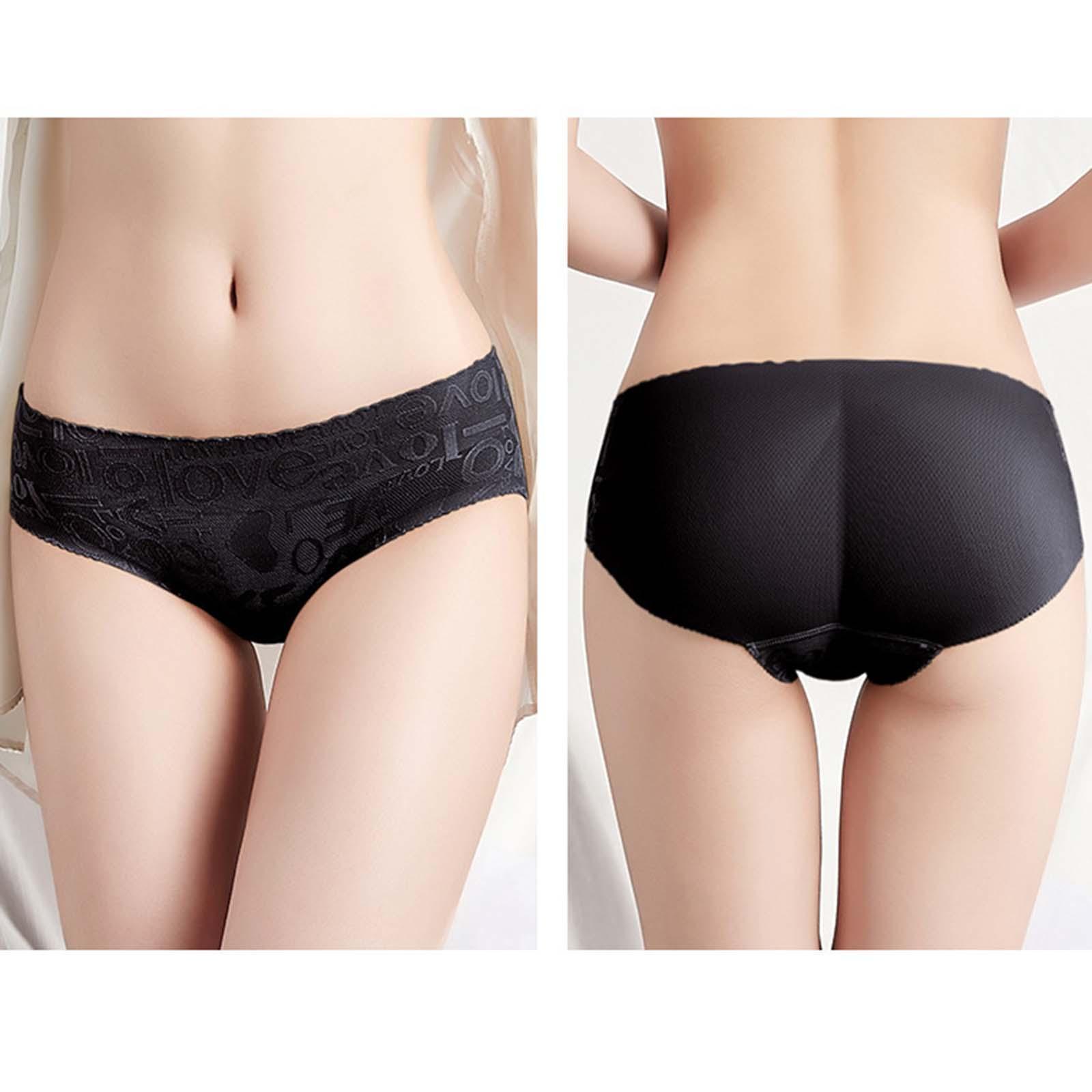 Shapewear Underwear Hip Breathable Briefs Women Lift Panties S Black