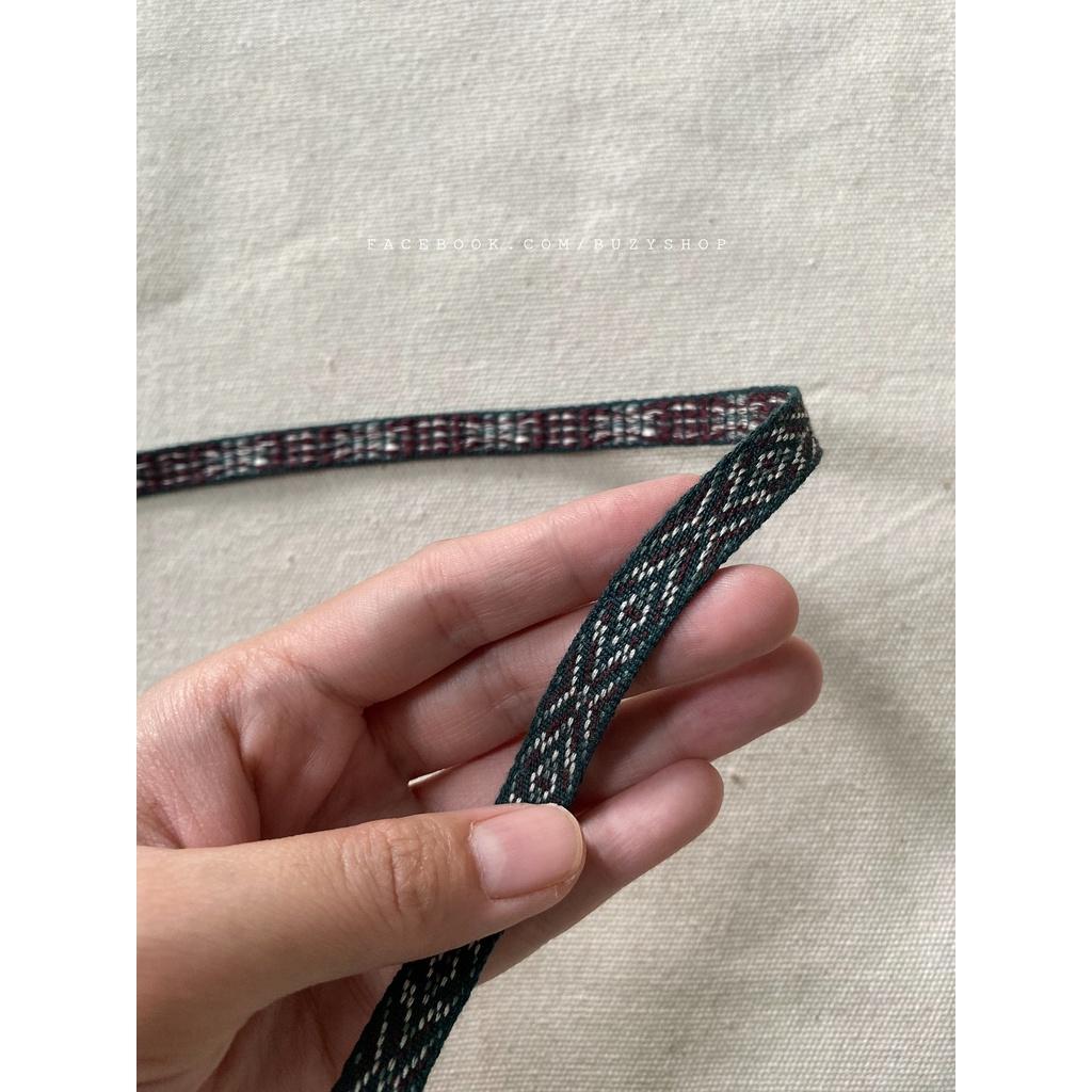 Ruy băng họa tiết thổ cẩm bản 10mm - mẫu 16