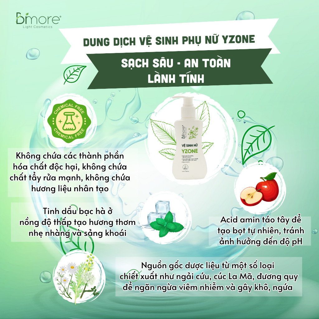 Hình ảnh Vệ Sinh Nữ Y Zone Bimore Cân Bằng Ph , Ngăn Ngừa Mùi Hôi Và Tránh Viêm Nhiễm 100ml