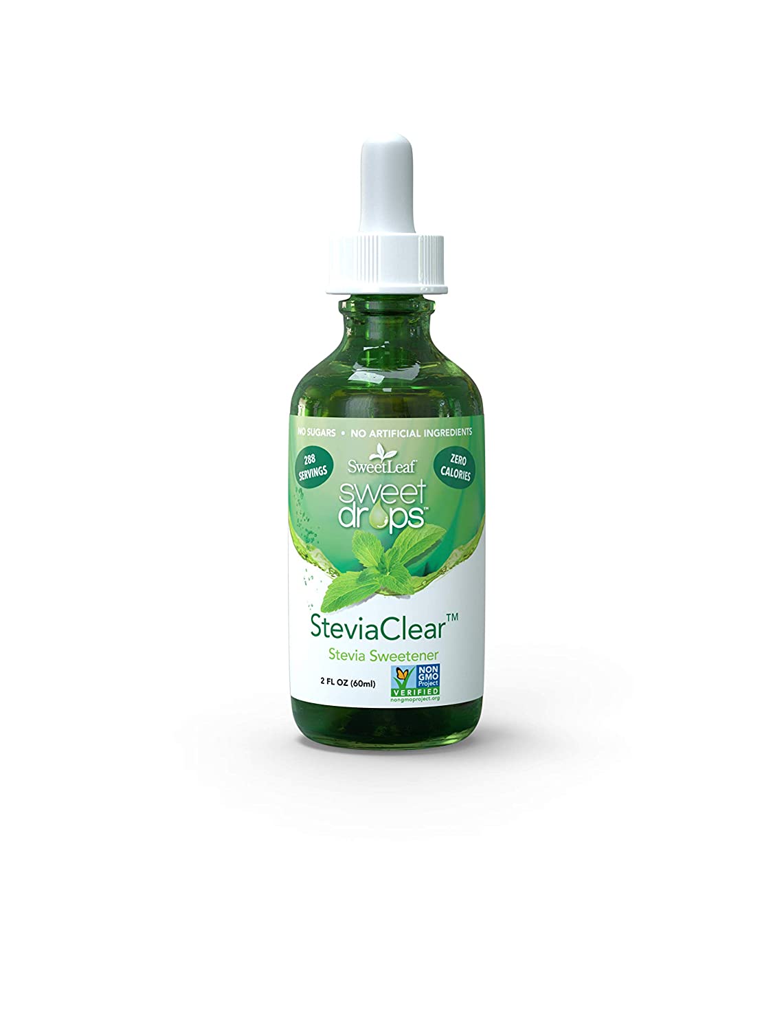 Lọ dung dịch đường cỏ ngọt (kiêng) SWEETLEAF STEVIA SteviaClear Liquid Extract 60 ml, zero-calorie, zero-carbohydrate, eat clean, keto, gymer