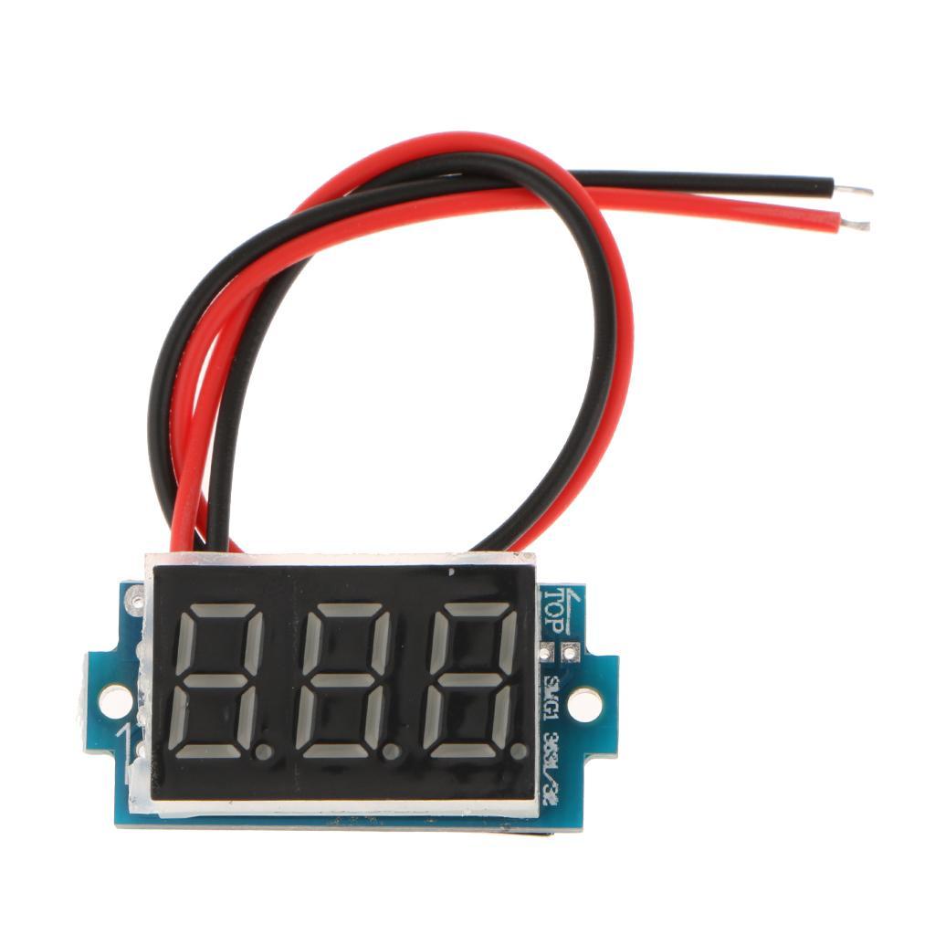 Mini Digital Voltmeter Voltage Meter, 0.36 Inch LED Display, DC 3.5-30V 20V