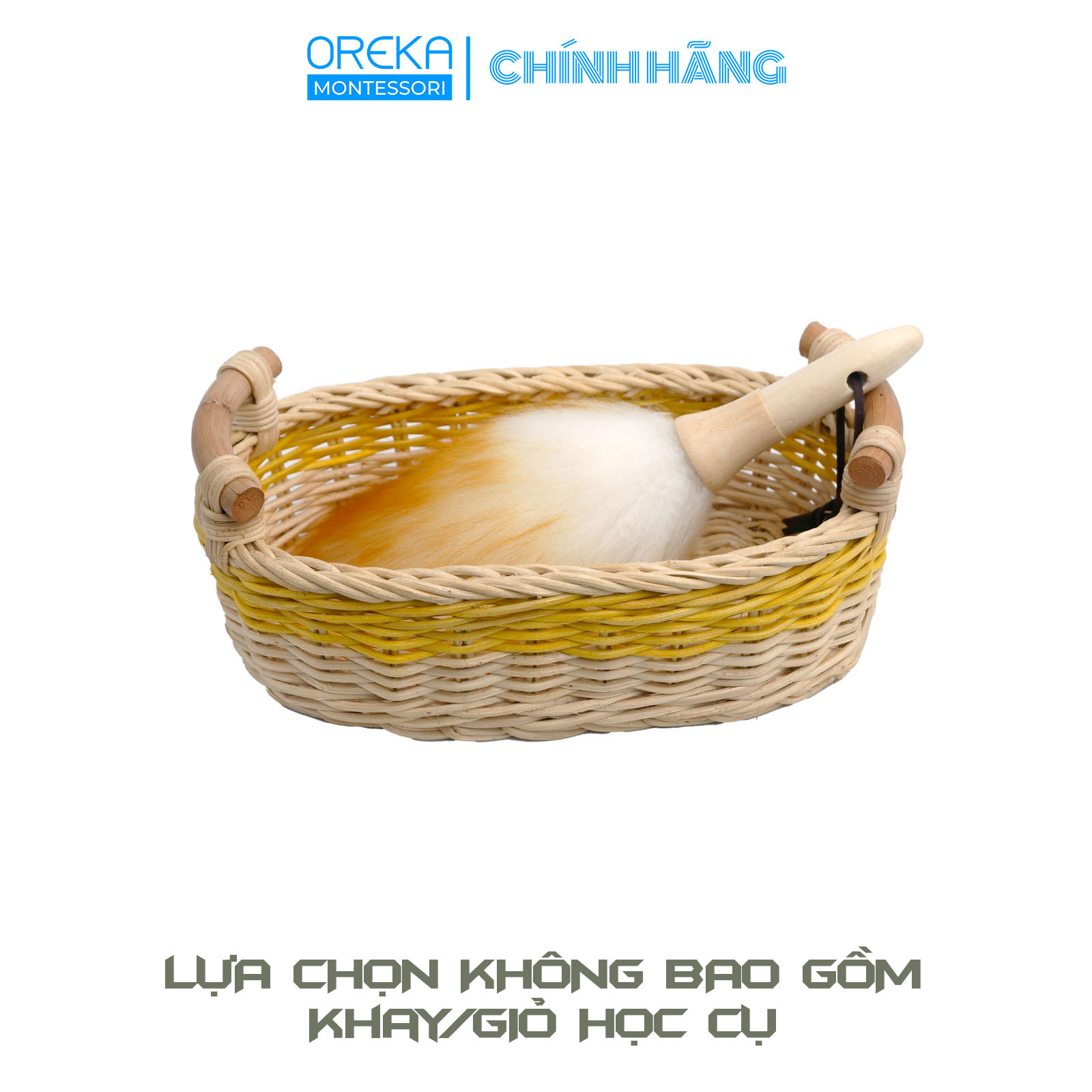 Bộ giáo cụ Oreka Montessori Phủi bụi Đồ dùng